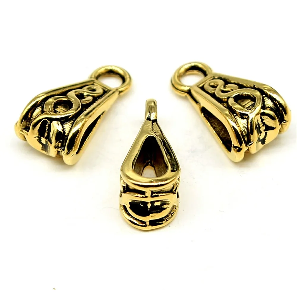 

40pcs Bail Beads Charms 3 Colors Zinc Alloy DIY Jewelry Making Accessories DIY For Bracelet Necklace 6x7x10mm