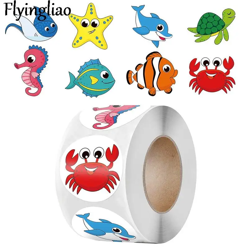 

100-500pcs Underwater animal Cartoon Children Stickers Skateboard Guitar Suitcase Girls scrapbooking Sticker Kids Graffiti Toys