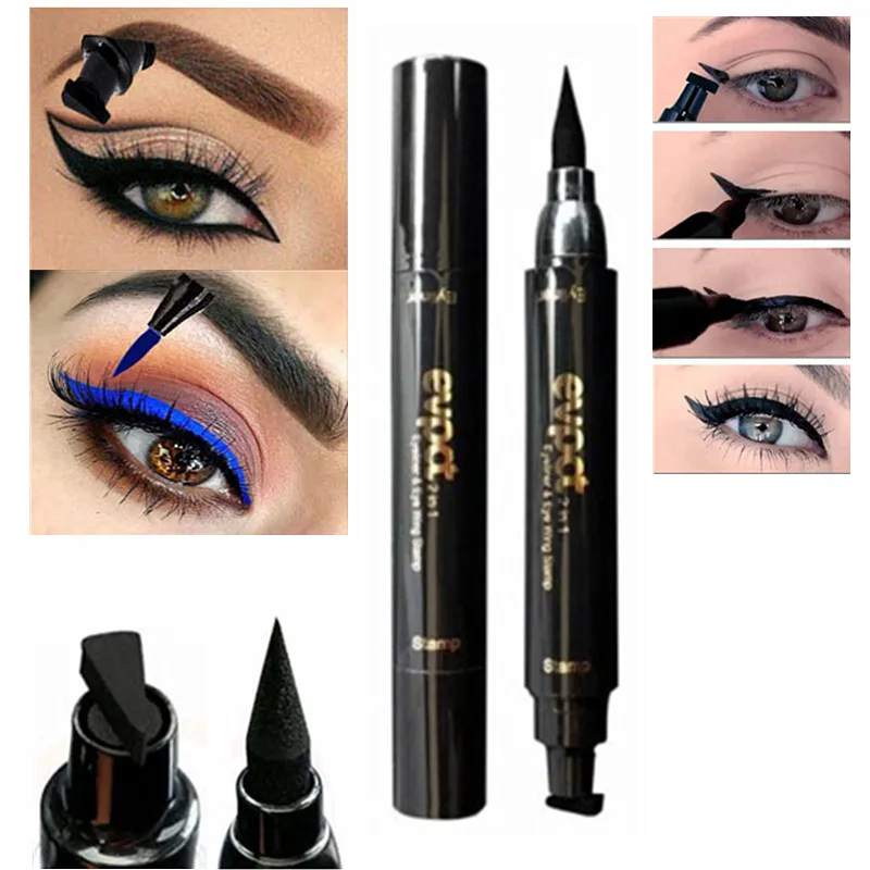 Черная жидкая подводка для глаз маркер Карандаш Водонепроницаемый штамп