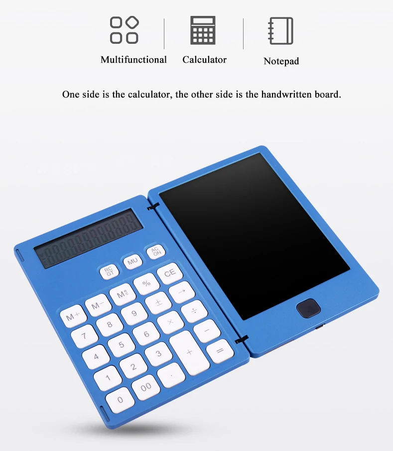 Многофункциональный калькулятор блокнот ЖК-планшет для письма безбумажные
