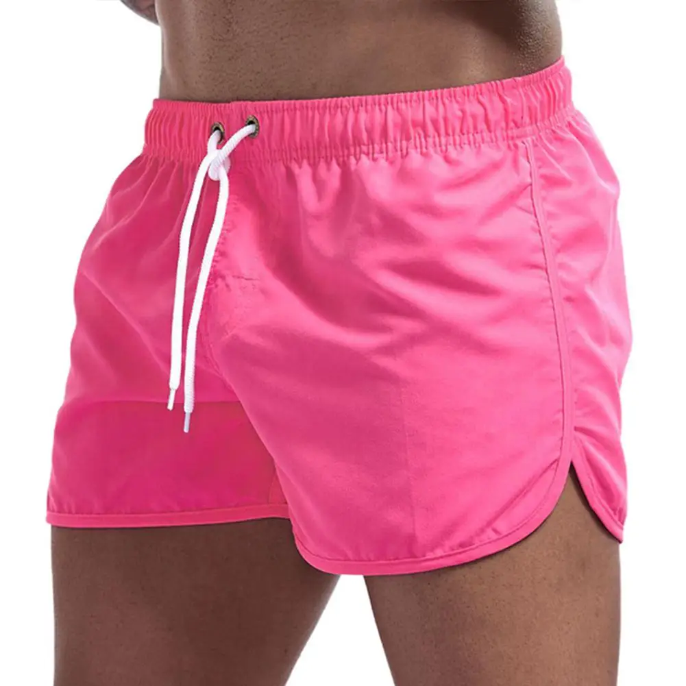 

MISSKY 2020 New Summer Men Beach Shorts New Fashion Polyester Quick-Drying Multicolor Sports Three-Point Shorts For Male