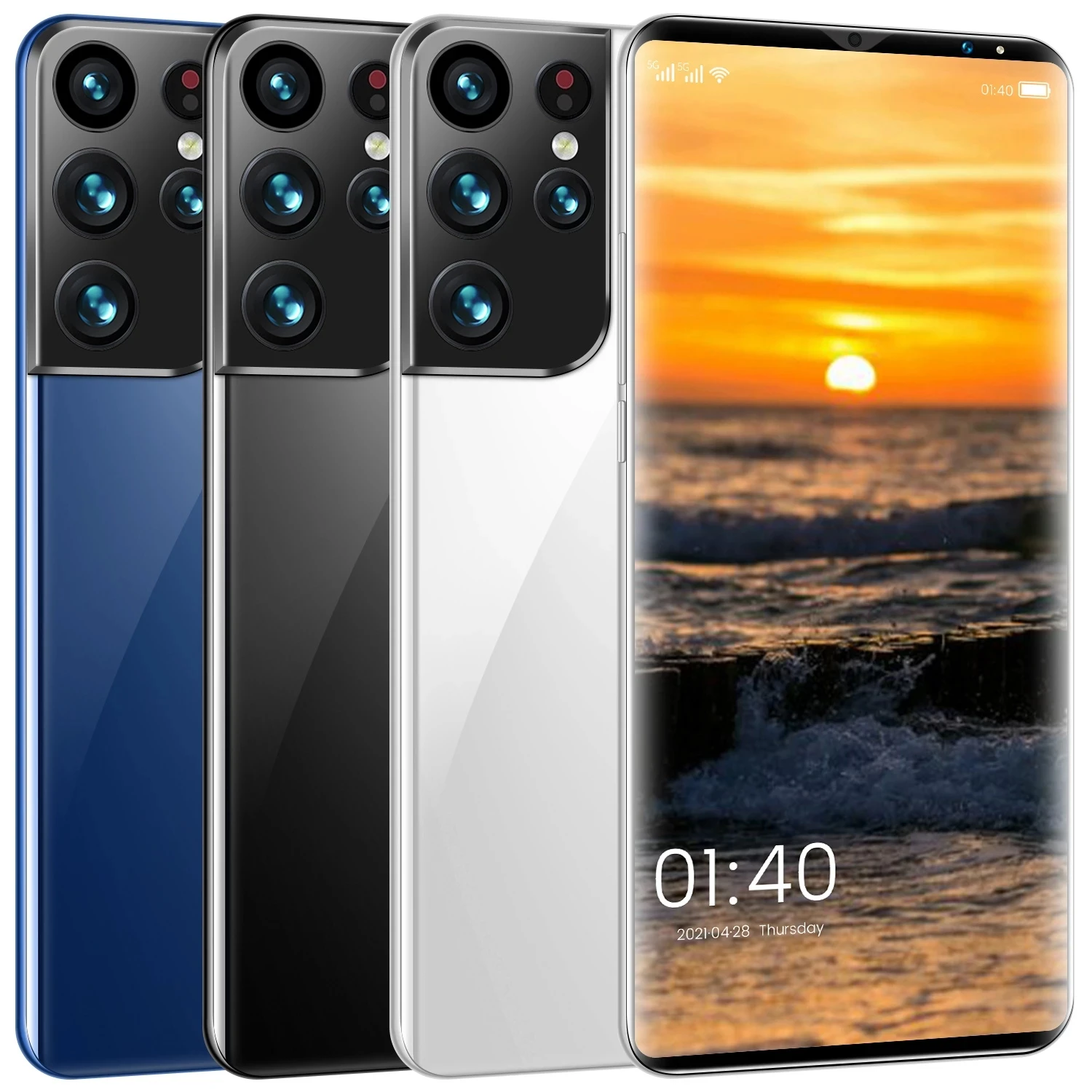 

Hot Sale S28 Pro+ 16+512GB 10 Core 5G Network 32MP+64MP Cell Phones MTK6889+ 6.1 Inch 1440*3200 6000mAh Face Unlock Smartphones