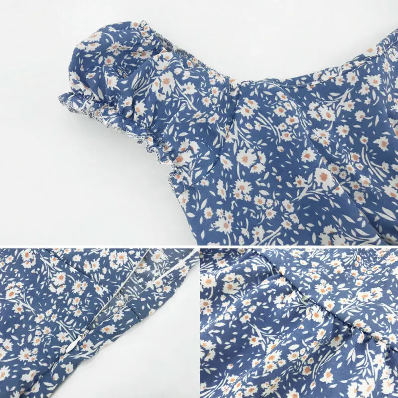 

New Fashion Women's Summer Boho Casual Long Maxi Dress Holiday Evening Party Print Beach Dress Sundress