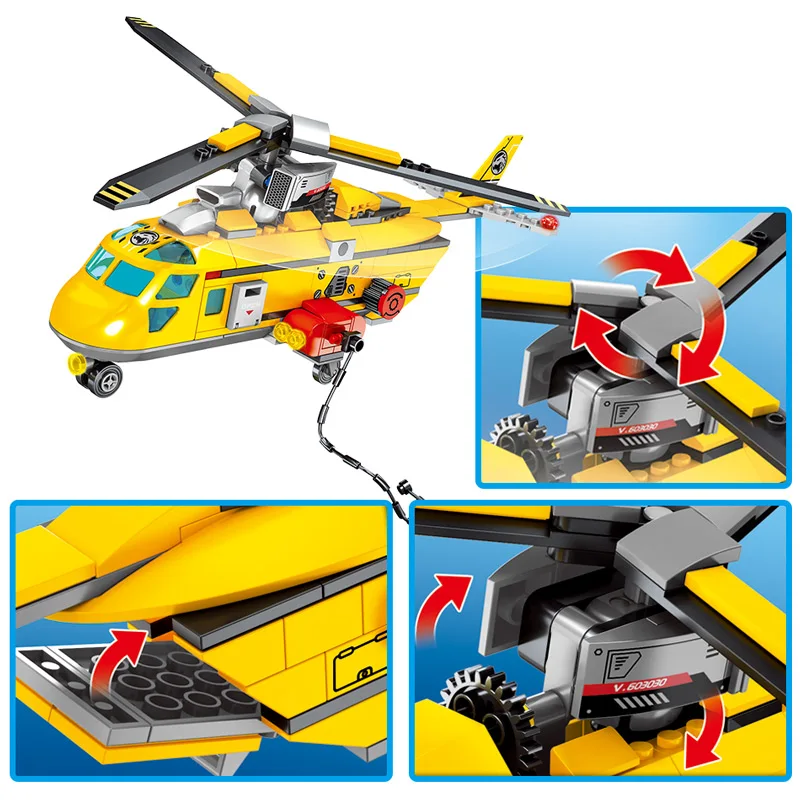 Строительные блоки SEMBO городская полиция джунгли строительные военная