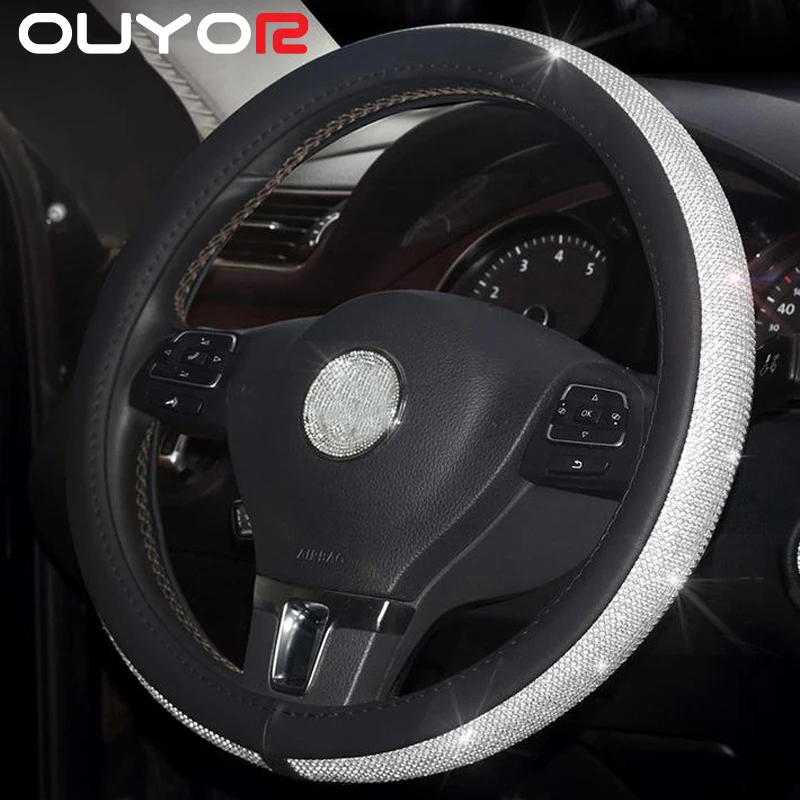 Стразы чехол на Автомобильное рулевое колесо с кристаллами чехлы из