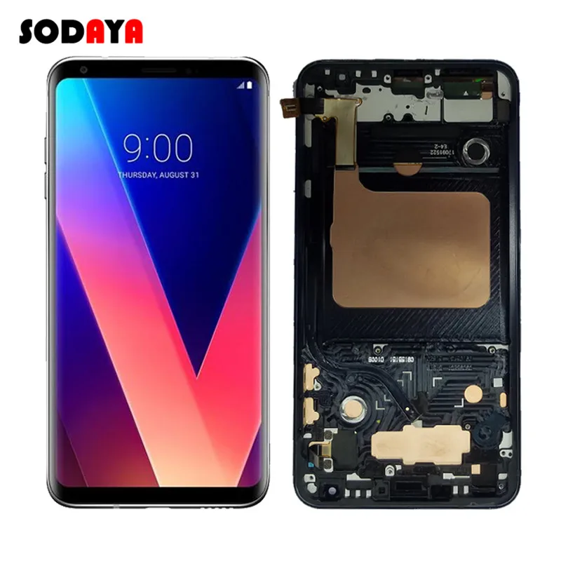 ЖК-экран 6 0 дюйма для LG V30 с цифровым преобразователем экрана кодирующий