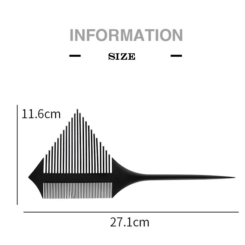 

Professional Tip Tail Comb for Salon Barber Section Hair Brush Hairdressing Tool DIY Hair Fine-tooth Combs Bifurcated Combs