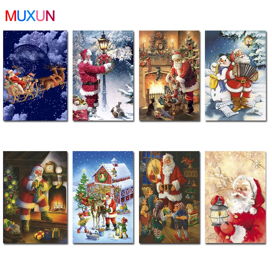 5D Diy квадрат/круглый дрель бриллиантовый рисунок Рождество Снеговик 3D Вышивка