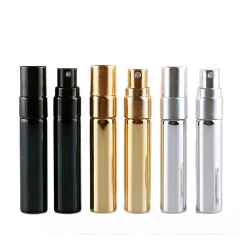 5 мл Ультрафиолетовый Золотой/серебристый/черный стеклянный флакон тонкий