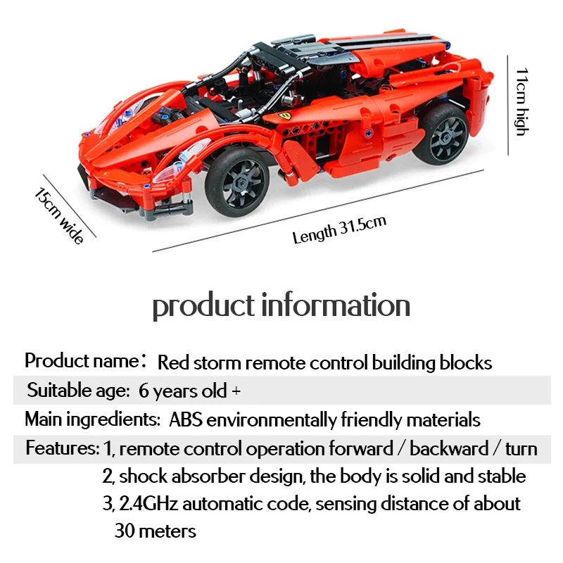 Cada 380 шт. RC супер гоночный автомобиль модель &quotСделай своими руками&quot