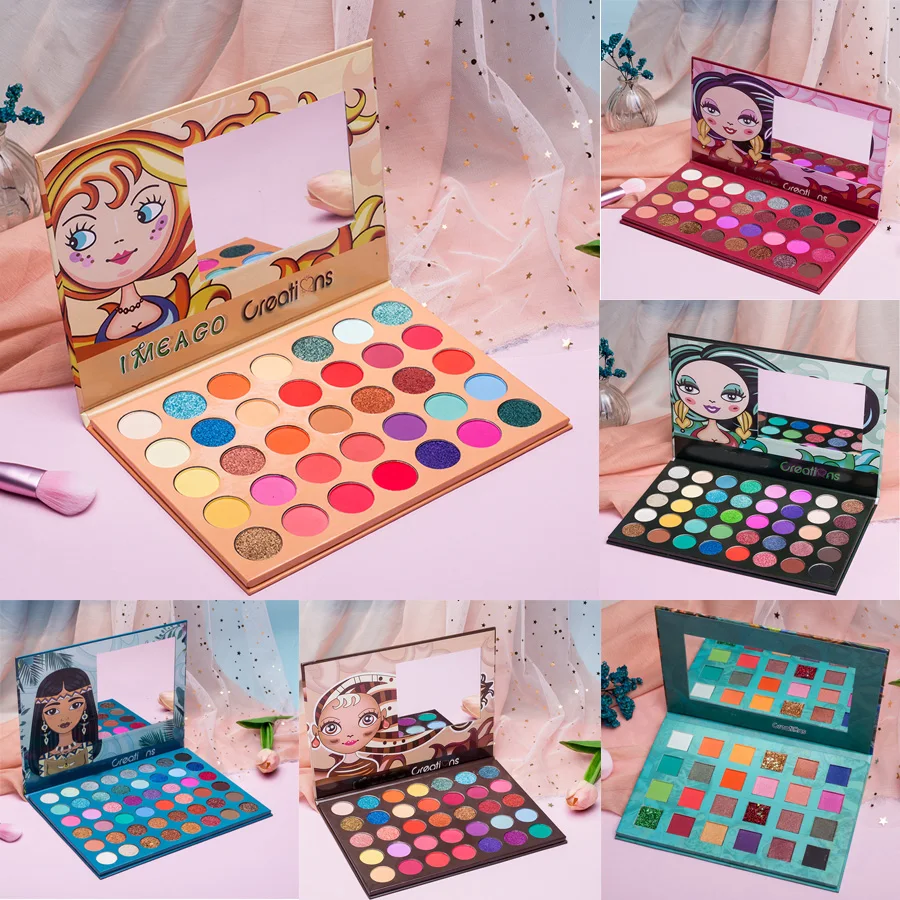 Профессиональный макияж пигментированные тени для век большая палитра макияжа