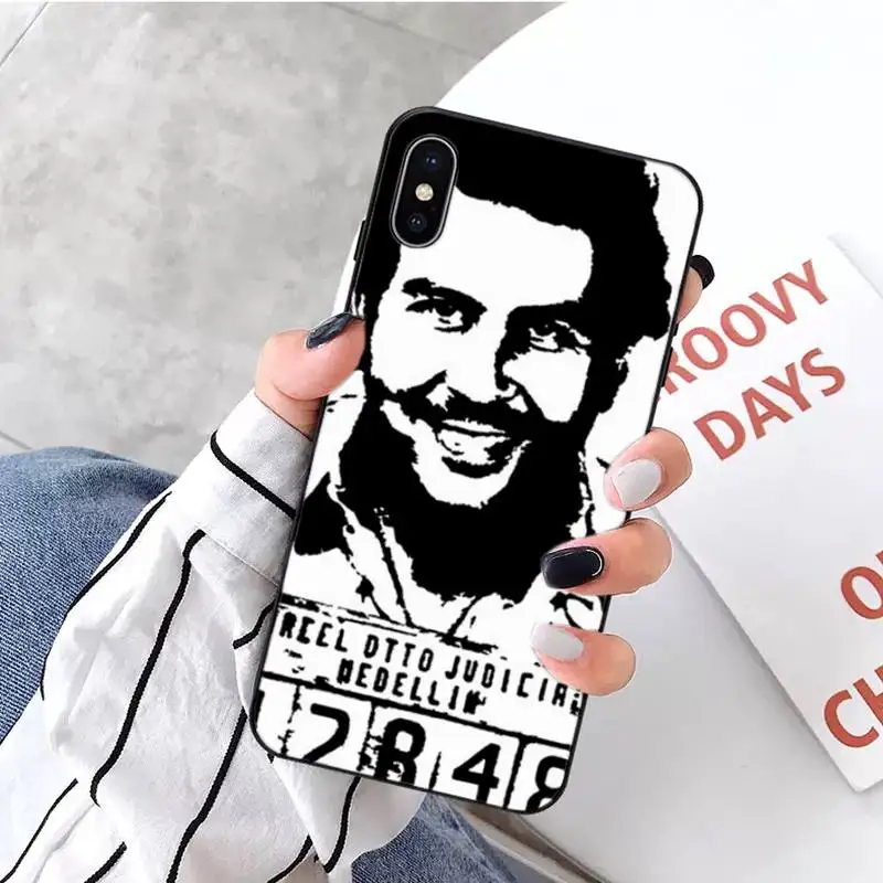 

Pablo escobar Narcos TV series high quality Anti-fall Phone Case shell For iphone 5 5s 5c se 6 6s 7 8 plus x xs xr 11 pro max