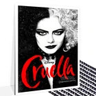 Алмазная 5D картина черно-белая ведьма куйла, набор для мозаики, вышивка персонажей из Диснея из фильма сделай сам, квадратный Декор для дома, подарок