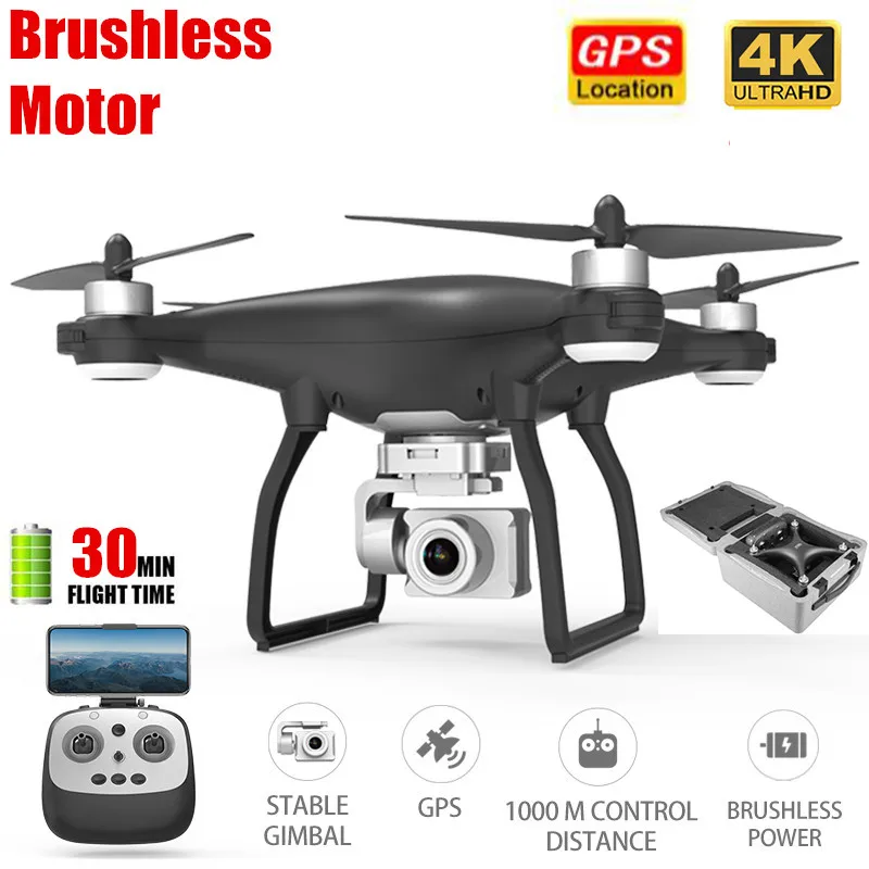 X35 GPS Дрон с разрешением 4K HD ESC Камера RC Quadcopter дроны Profissional шарнирный стабилизатор