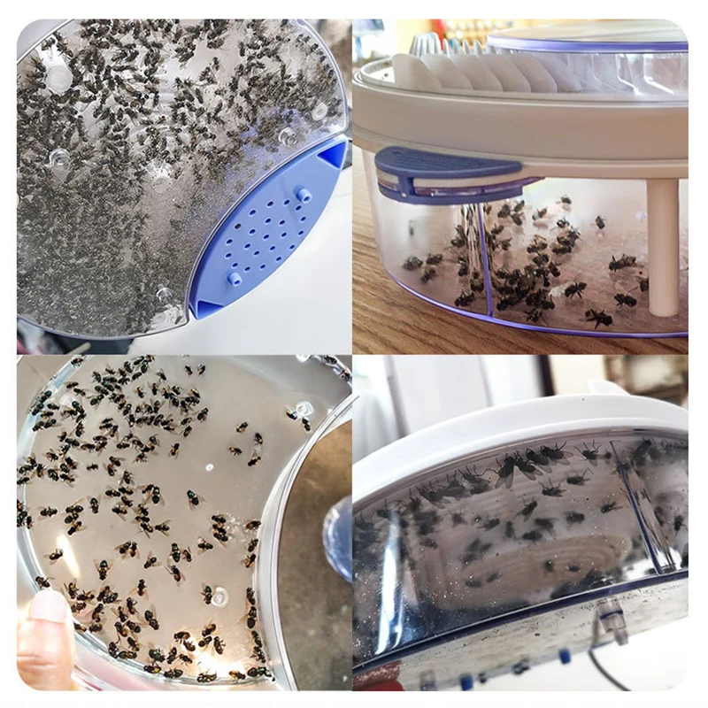 

USB Electric Fly Trap Device Flycatcher Automatic Trapping Food Fly Fly Catcher Insect Pest Flytrap Kitchen Home Type Fly Trap