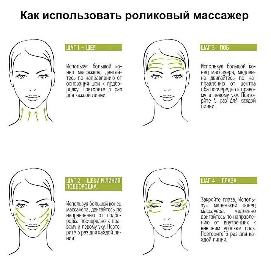 Обсидиановый массажёр для лица из натурального камня | Красота и здоровье