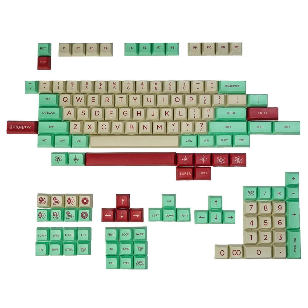 1 комплект колпачки для клавиш XDA profile Jukebox MX switch механическая клавиатура PBT с