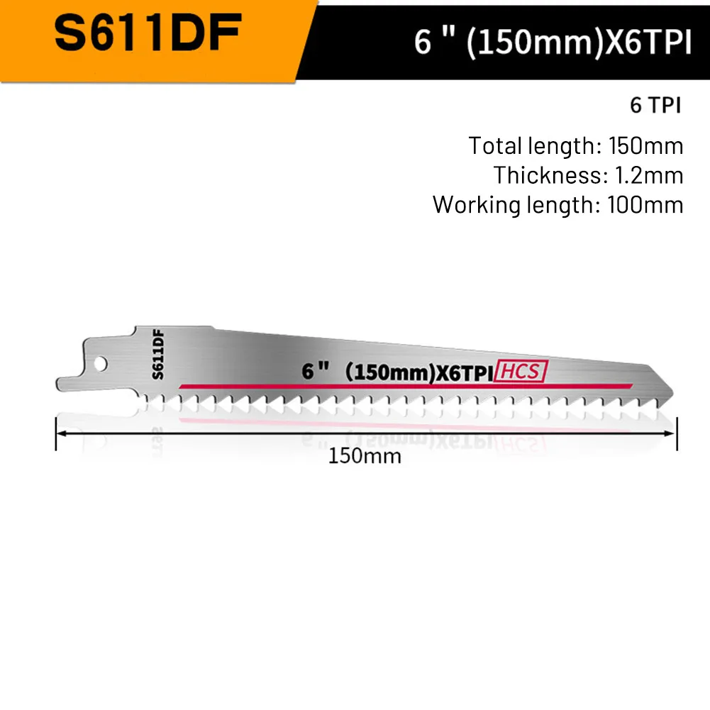 

10pc Reciprocating Saw Blades 6-9Inch Bi-Metal Wood With Storage Reciprocating Saw Blade Bimetal Saw Blade