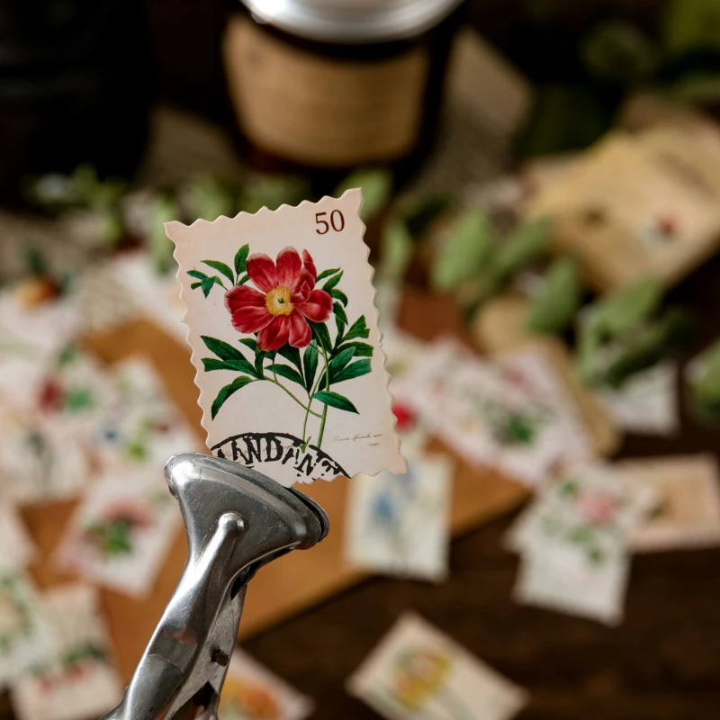 

45 наклеек, Лесной пароль, серия, ретро-книга с растениями, дневник, сделай сам, декоративные наклейки s