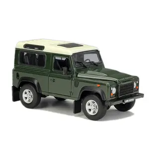 Welly 1:24 Land Rover Defender литая зеленая Автомобильная фара в коробке