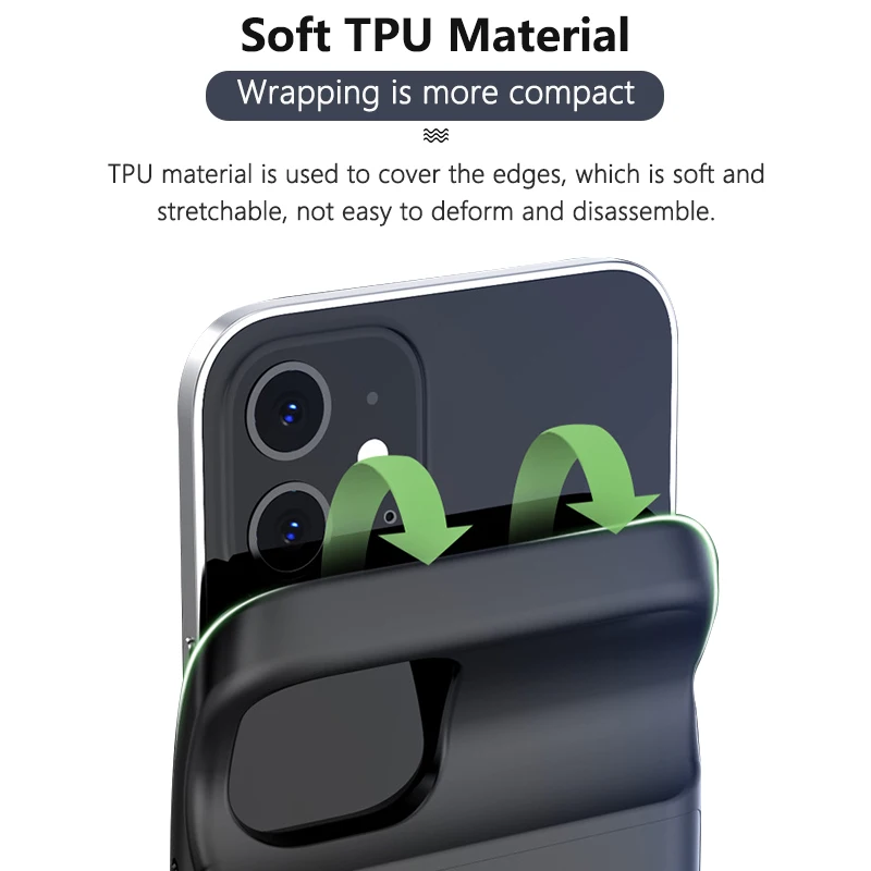 Чехол с портативным зарядным устройством для iPhone 12 pro Max mini чехол внешнего