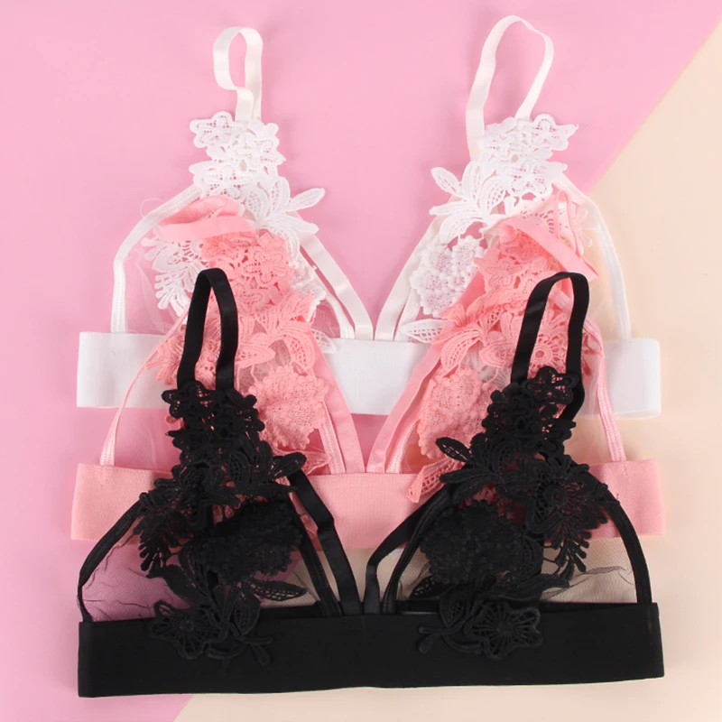 Кружевной бюстгальтер Бралетт Comeonlover для женщин большие размеры аппликация