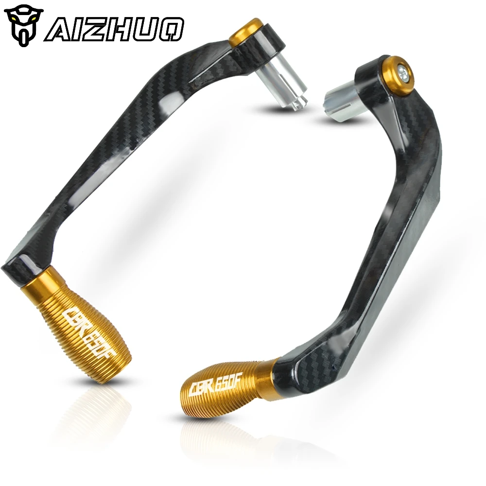 gold 7/8" 22mm Motorcycle Lever Guard Brake Clutch Lever Protector Proguard For HONDA CBR650F CBR 650F CBR 650 F - Цвет: gold