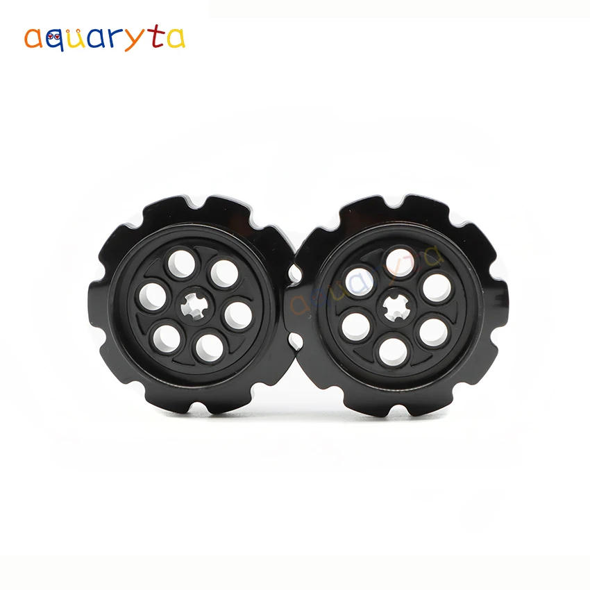 

Aquaryta 10pcs Technic Parts 57519 Track Tank Wheel Building Blocks Brick Toys for Children Compatible With LOGO Gift for Kids
