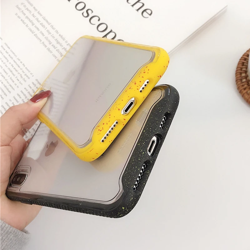 Lovebay яркие цветные чехлы для iPhone XS Max XR X 7 8 Plus мягкий ТПУ акриловый простой