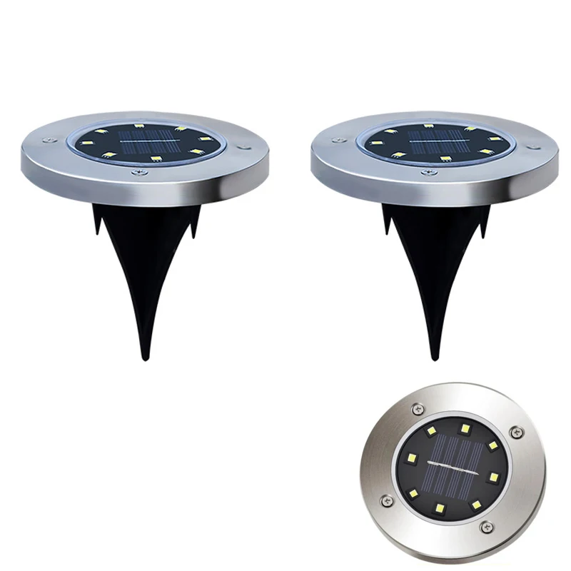 8 светодиодная лампа для лужайки на солнечной батарее солнечная энергия