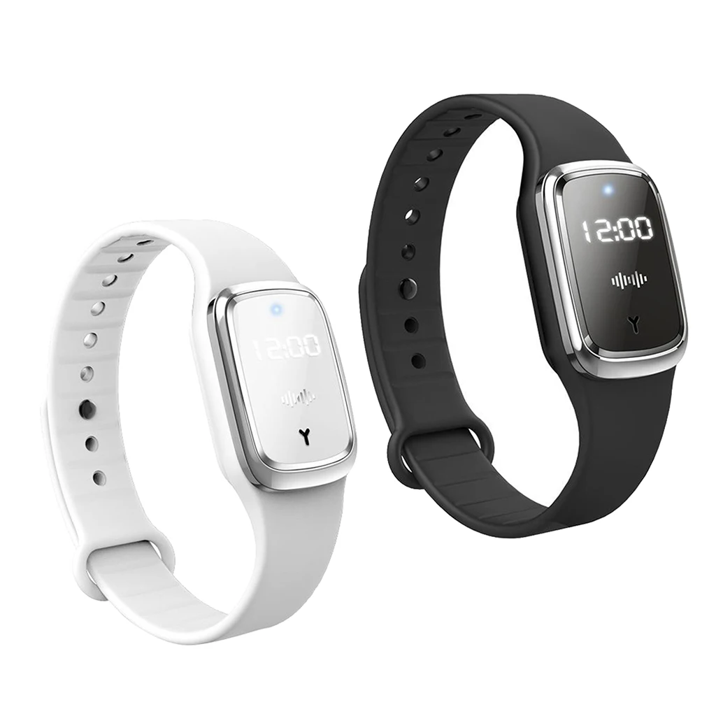

Natural Ultrasonic Mosquito Repellent Watch Rechargeable Anti-mosquito Bracelet Pest Insect Bug Banish Device