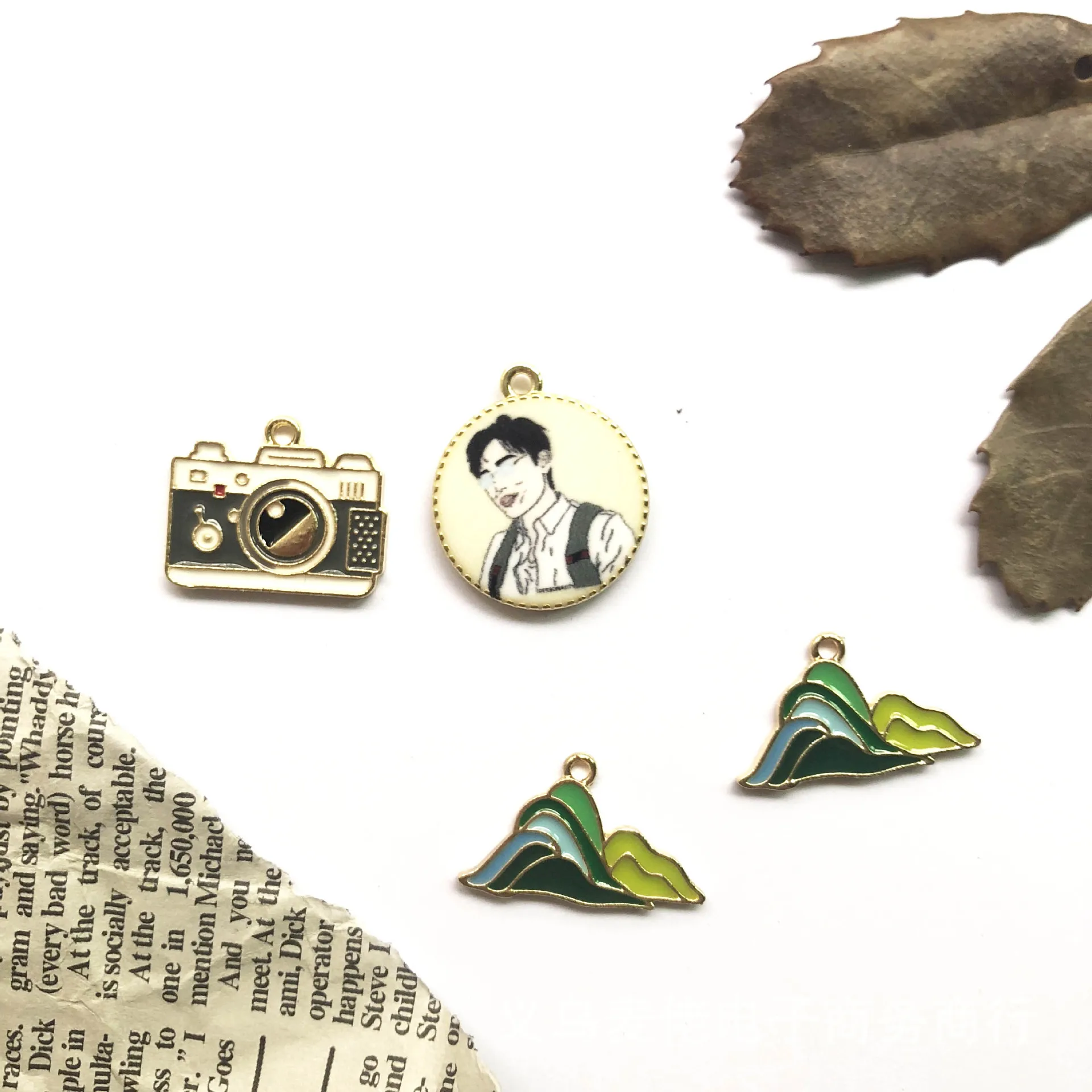 Отпустите гору! Подвески мужские камеры в виде горы металлические подвески