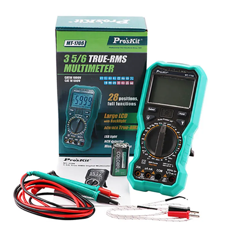 Pro'skit MT-1706 Высокоточный Многофункциональный мультиметр инструмент для