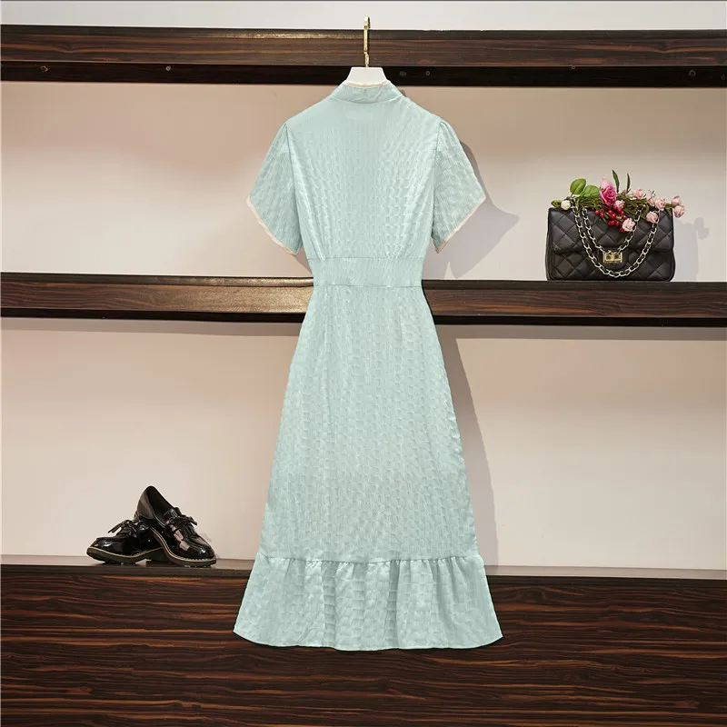 Женское винтажное платье-Ципао Элегантное синее длинное платье в стиле 1920-х