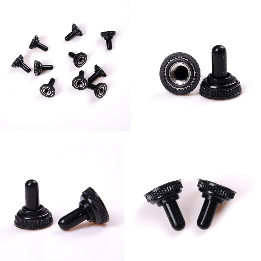 10 шт. 6 мм черная резиновая водонепроницаемая крышка колпачок для ботинка