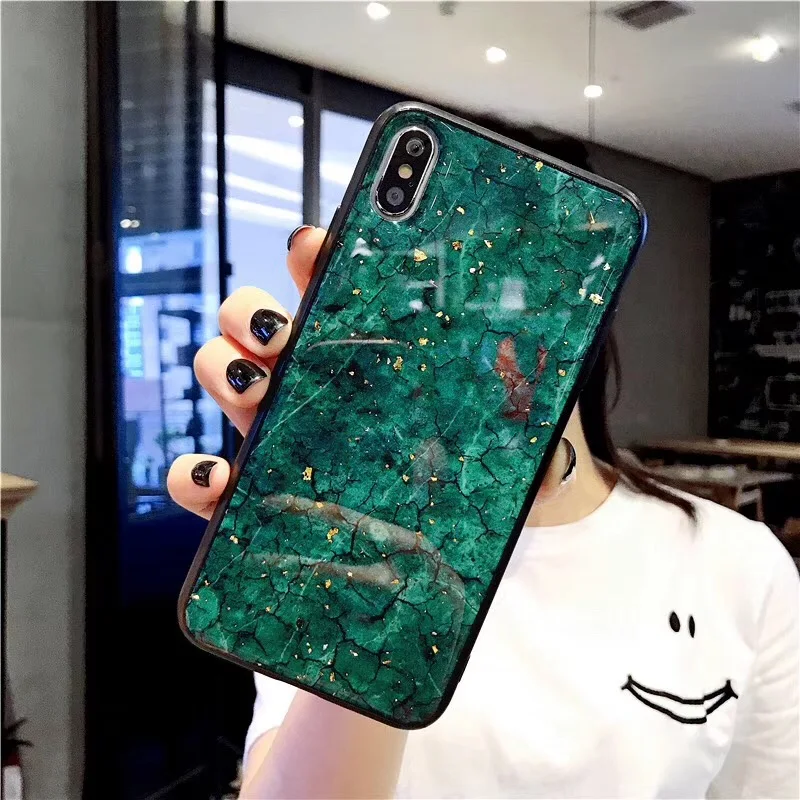c Блестящий Мраморный чехол для телефона для iPhone 6, 6 S, 8, 7 Plus, X, 11 Pro, чехол с 3D рисунком, мягкая задняя крышка из ТПУ для iPhone 7, 8 Plus, iPhone XR 11 - Цвет: c