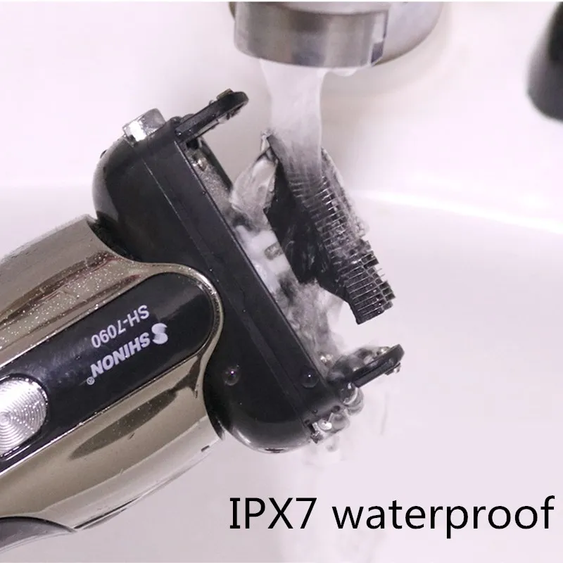 Перезаряжаемая бритва 3D с тройным плавающим лезвием бритвенные бритвы