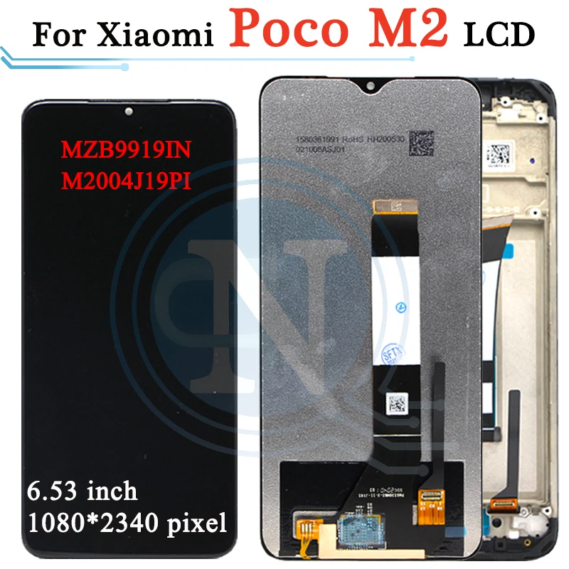 ЖК дисплей с сенсорным экраном 6 53 &quotдля Xiaomi Poco M2 дигитайзер в сборе для PocoM2 LCD