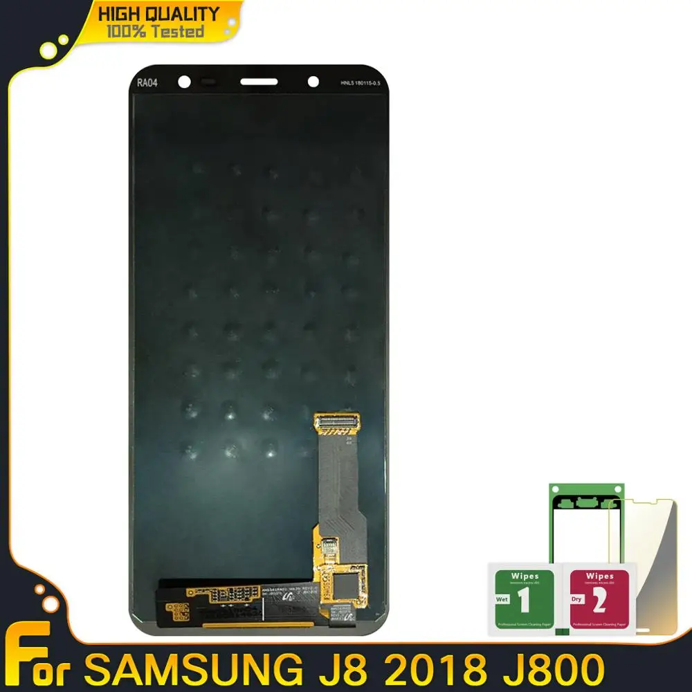 100% новый ЖК дисплей для Samsung Galaxy J8 2018 J800 J800FN SM экран с сенсорным экраном дигитайзер