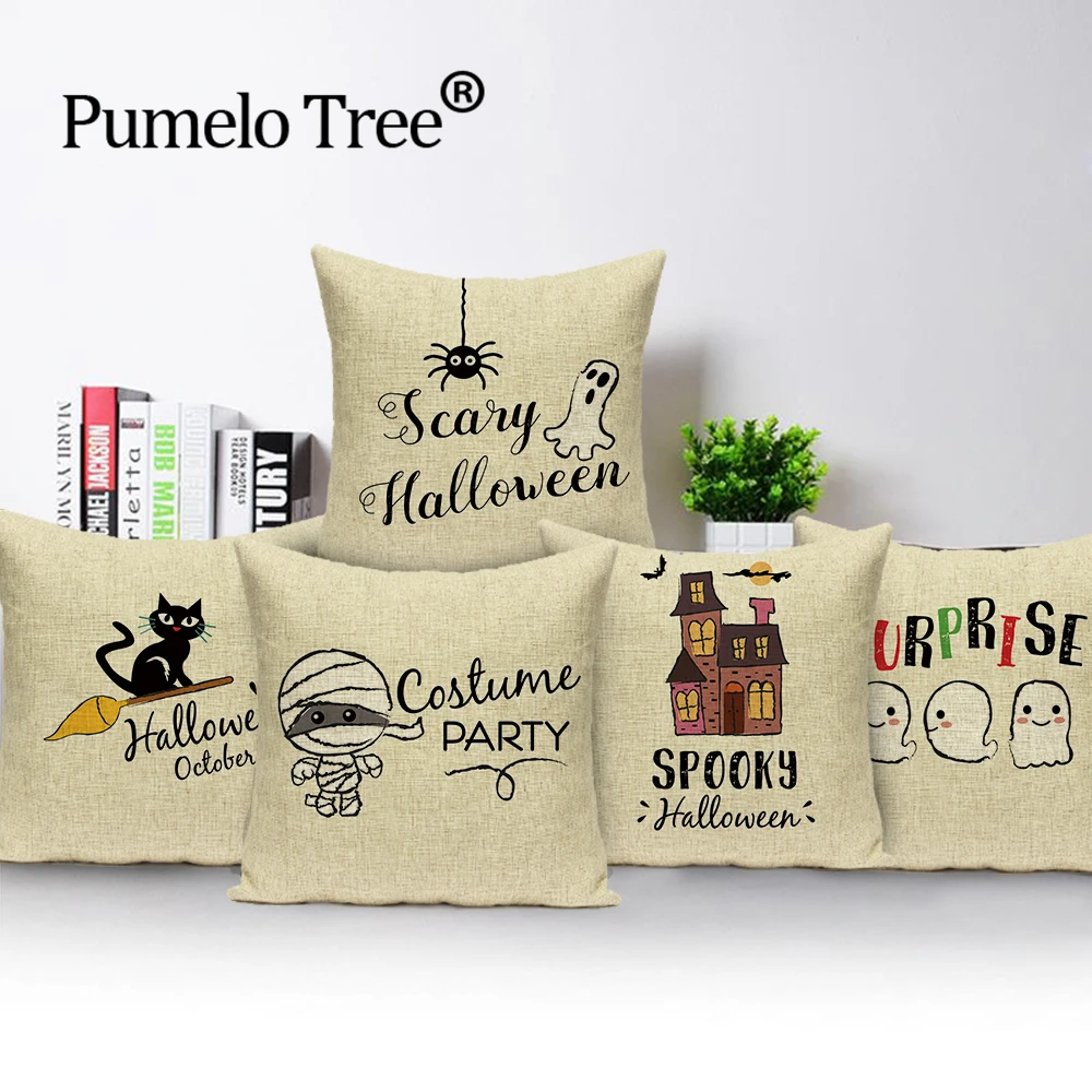 Винтажный чехол для подушки с масляным рисунком украшение буквами дивана