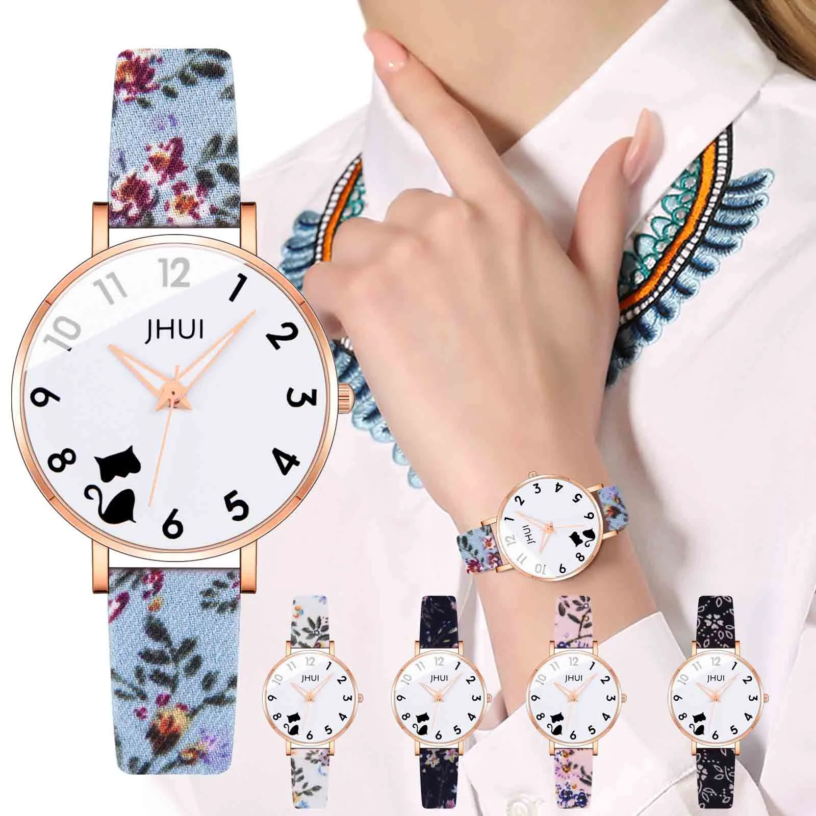 

Women Cute Design Watches 2021 New Ladies Analog Quartz Printing Wrist Watch For Woman Popular Gift Relojes Mujer