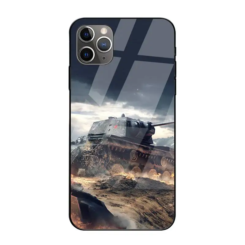 

0 World Of Tanks Phone Case Tempered Glass For Iphone 6 6s 7 8 Plus XR X XS 11 12 Pro Max