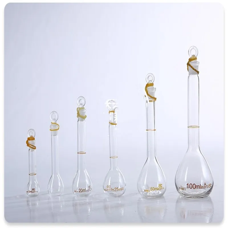 

Volumetric flask transparent high borosilicate glass laboratory 5ml-1000ml