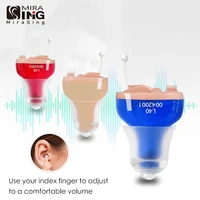hearing aids audifonos sound amplifier l40 mini portable inner ear invisible volume control adjustable device drop shipping