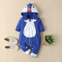 2020 talloly baby cartoon animal hooded jumpsuit for autumn and winter new thick warm romper