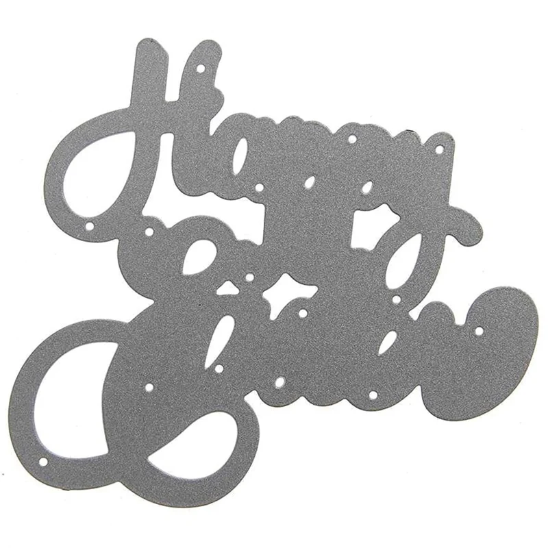 1 шт. счастливые пасхальные Семейные трафареты для резки металла DIY Скрапбукинг