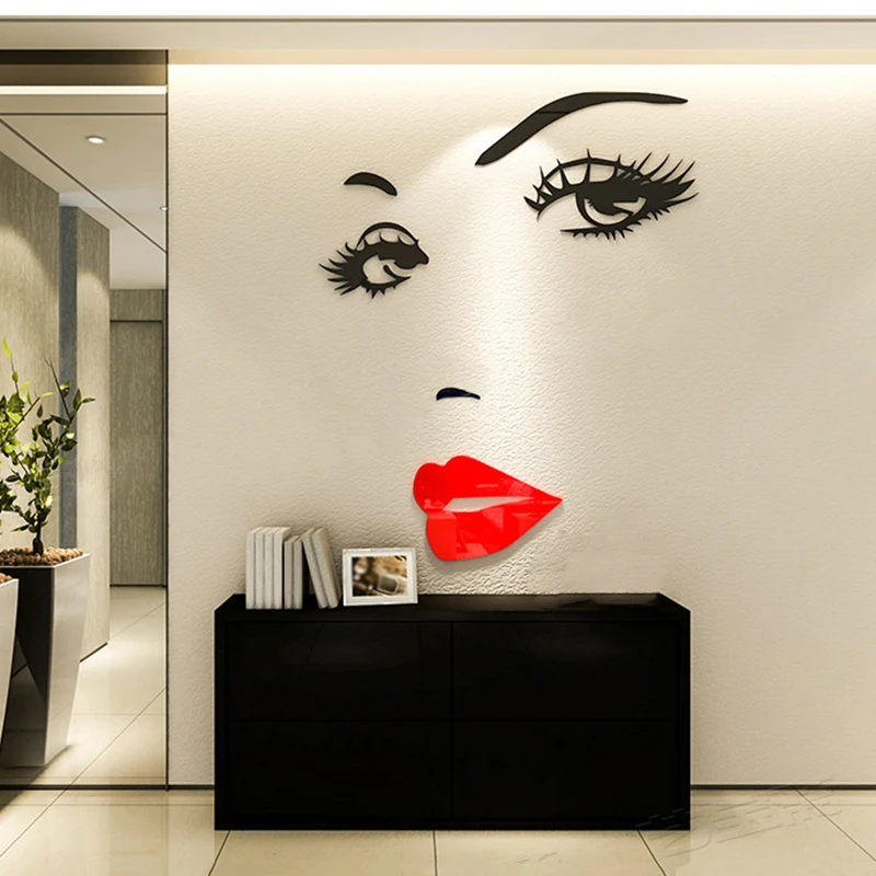 1 шт. съемные стенки Стикеры глаз уход за кожей лица фон самоклеющиеся