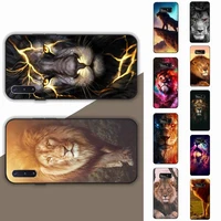 lion animal phone case for samsung note 5 7 8 9 10 20 pro plus lite ultra a21 12 72