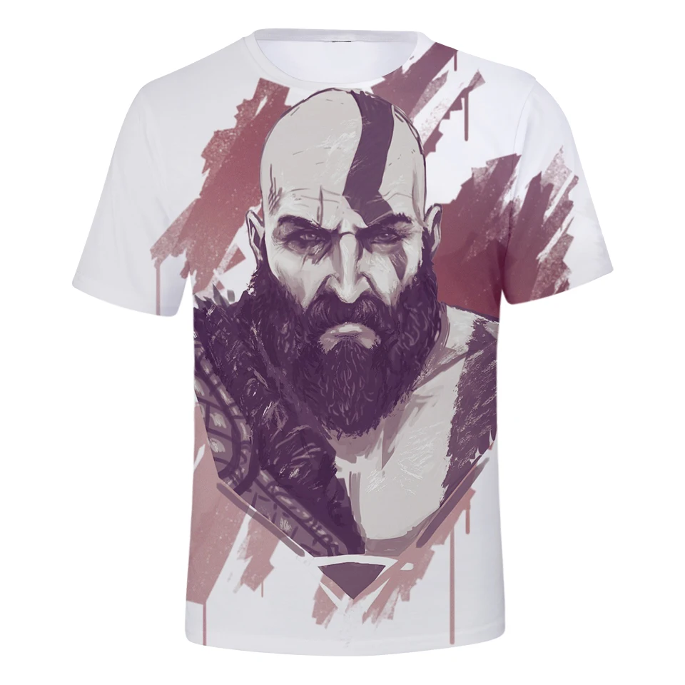 

God Of War Game Fashion Cool 3D Printed T Shirt Women/Men Fashion Cacsual Popular Funny Short Sleeve Round Neck Plus Size Tops