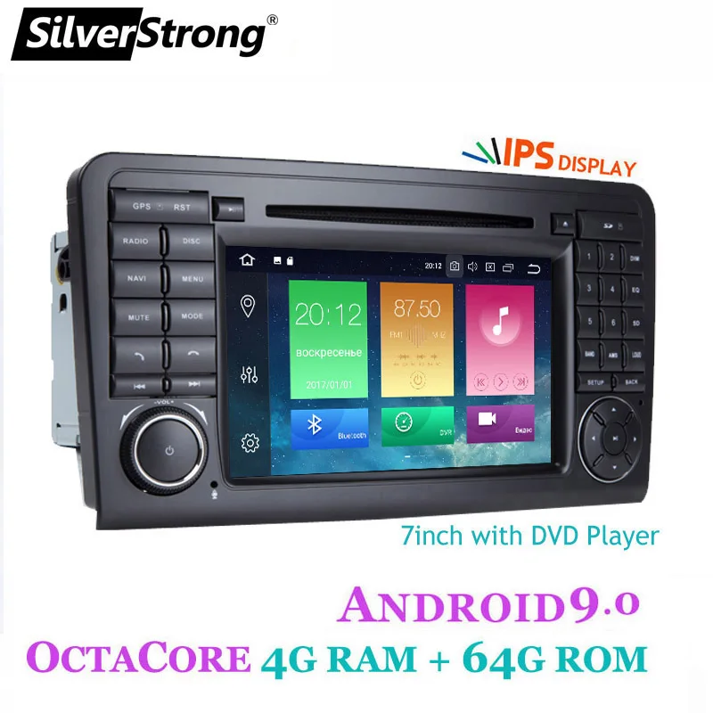 SilverStrong Android9.0 4G 64GB Автомобильный DVD для Mercedes Benz ML W164 GL 8 ядерный android автомобильный dvd аудио вариант 4 ядра 2G16G